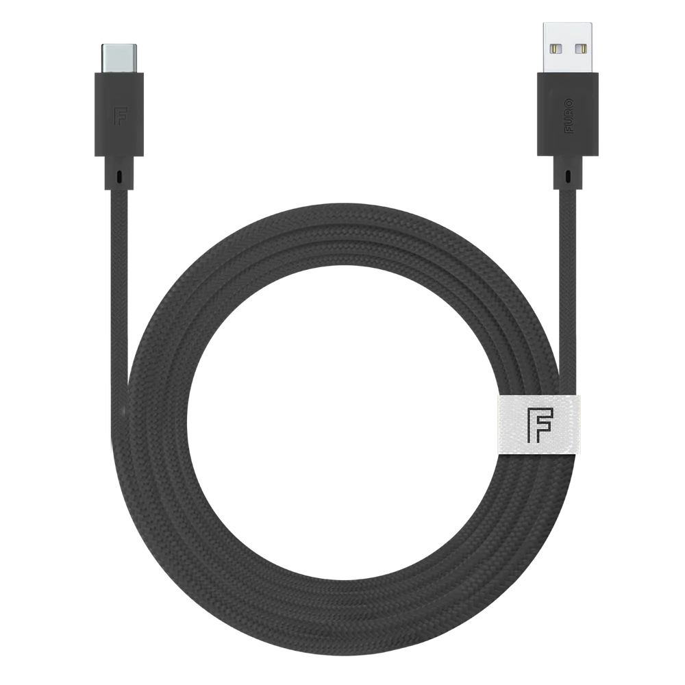 FURO | Cable USB-A to USB-C  10ft - Black | FT8205