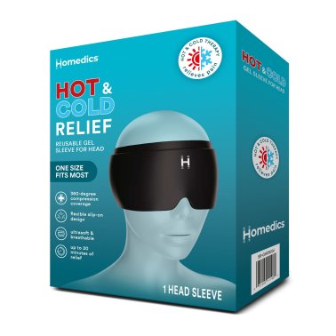 Homedics | Hot and Cold Gel Head Sleeve | SR-GHD800J-CA
