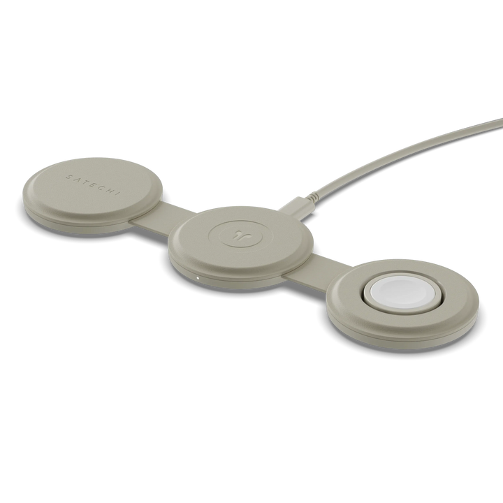 Satechi | OntheGo 3-in-1 Wireless Charger - Sand | ST-QTG31W