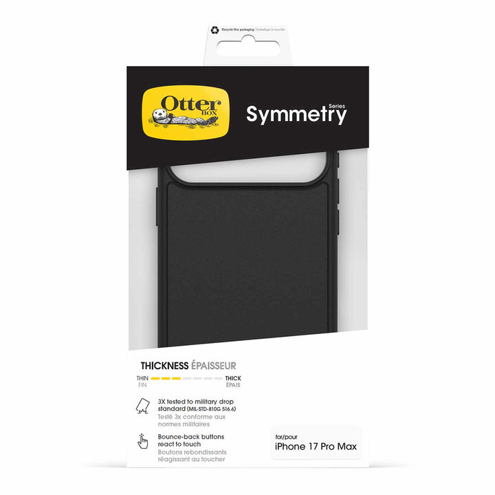 OtterBox | Symmetry MagSafe Case w/Camera Control in Bulk Packaging iPhone 17 Pro Max- Black | 77-99438