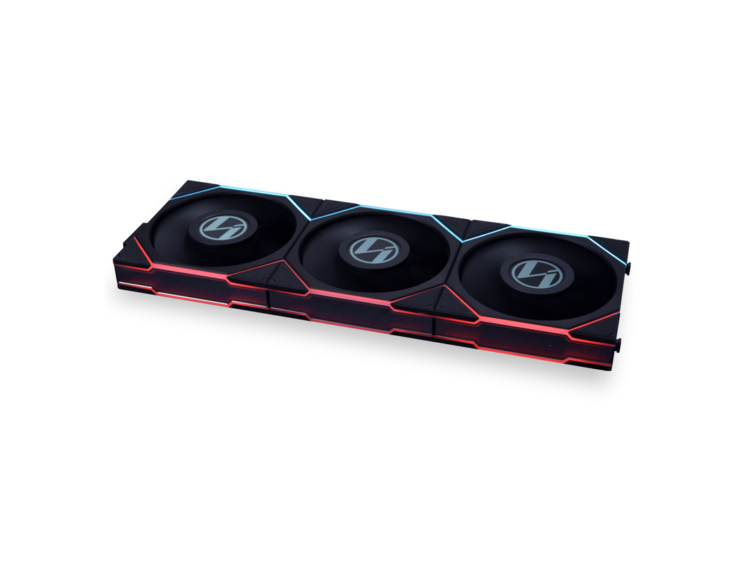 Lian-Li Fan | FDB Fan 120X120X28 mm 3 Fans Fan Controller Retail - Black | 12TLLCD3B
