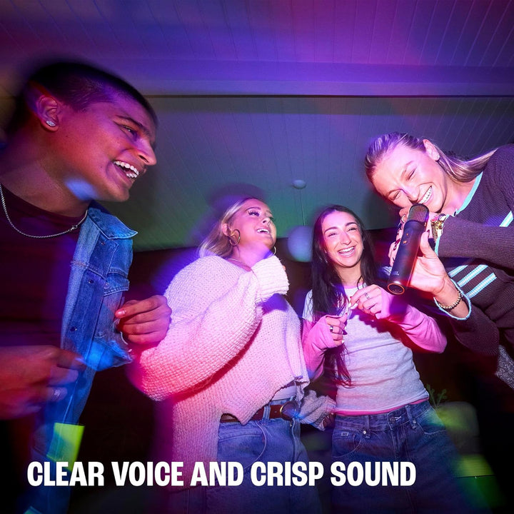 JBL | EasySing Mics - Two Wireless AI-Powered Microphones with Real-time Vocal Removal - Black | JBLEASYSINGMICSAM
