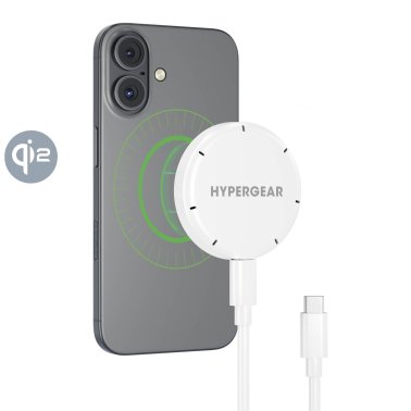 Hypergear | Qi2 MaxCharge MagSafe Wireless Magnetic Charger w/ Connected USB-C PD Cable 15W | 16317