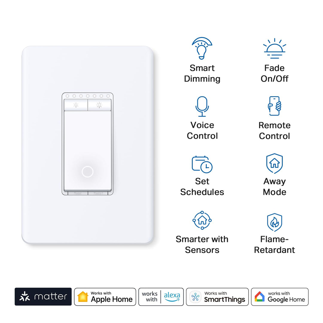 TP-Link | Tapo Smart WiFi Dimmer Light Switch - 2 Pack | S505D(2-Pack)
