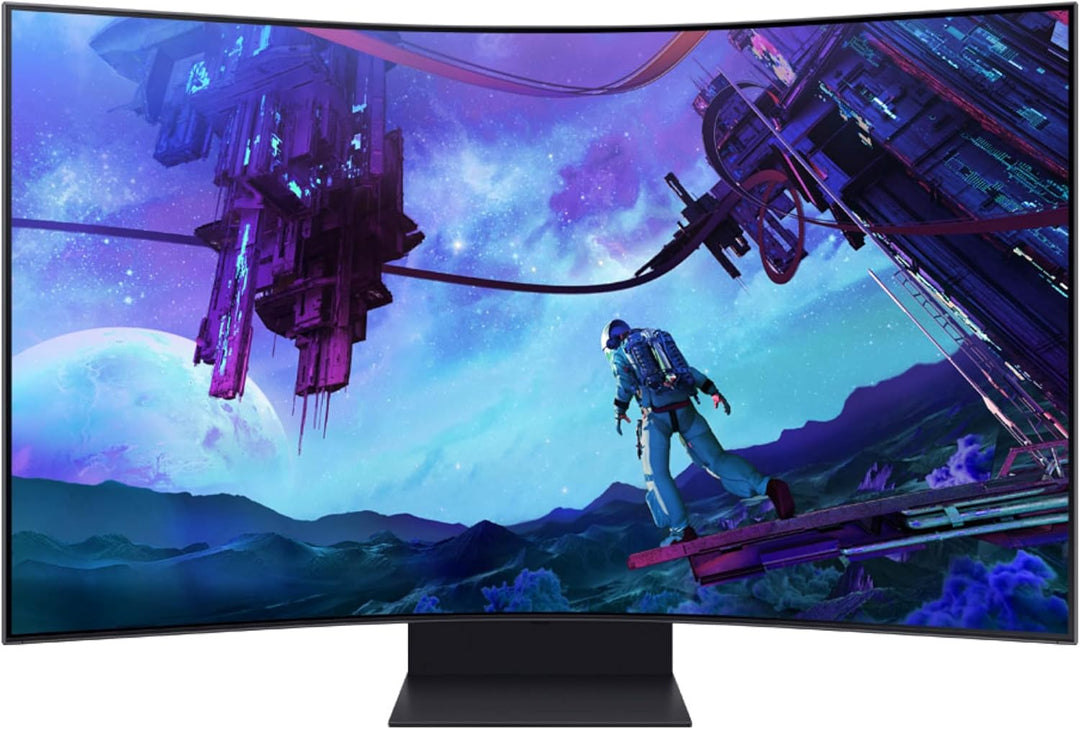 Samsung | Odyssey Arc 55" 4K Ultra HD 165Hz 1ms GTG Curved VA LCD FreeSync Gaming Monitor - Black LS55CG970NNXGO