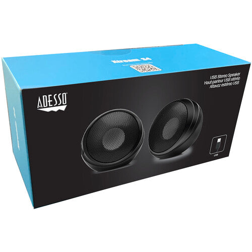 Adesso | Xtream S4 USB-Powered Desktop Speaker 5W x 2 - Black | XTREAM S4