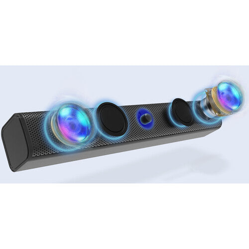 Adesso | Xtream S6 Bluetooth and 3.5mm Stereo Multimedia Soundbar Speaker - Black | XTREAM S6