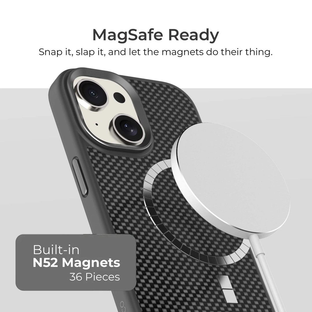 Caseco | Aramid Fiber Weave Pattern iPhone 16e/15/14/13 - Black | C28B1-51