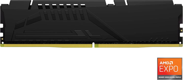 Kingston | Fury Beast 16GB 5600MT/s DDR5 CL36 Desktop Memory Single Module - Black | KF556C36BBE-16