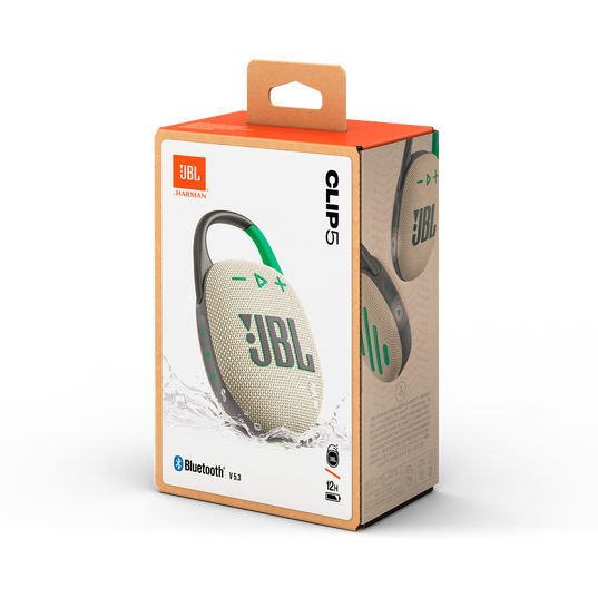 JBL | Clip 5 Waterproof Bluetooth Wireless Speaker - Sand | JBLCLIP5SANDAM