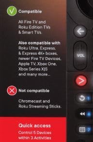 One For All | Smart Streamer Remote - Black | URC7945
