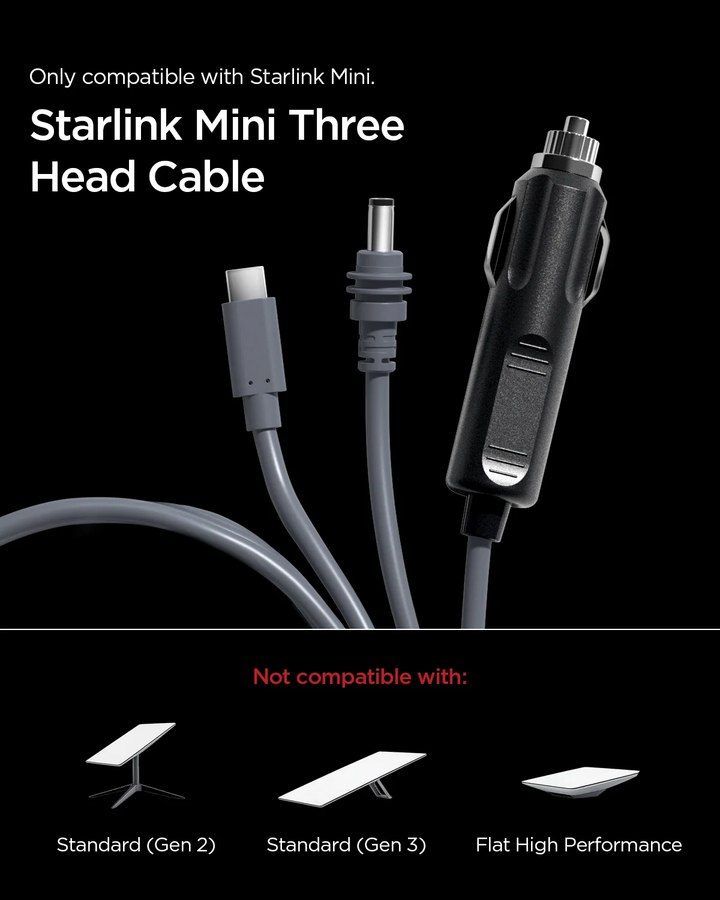 Starlink | Mini Spigen SpaceX 3in1 Cable - Grey | STL213-10