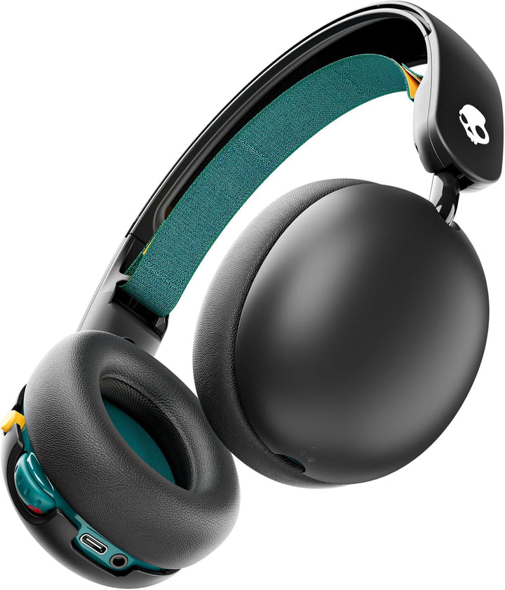 Skullcandy | Grom Wireless Over-Ear Sound Isolating Bluetooth Kids Headphones - Black Verdigris