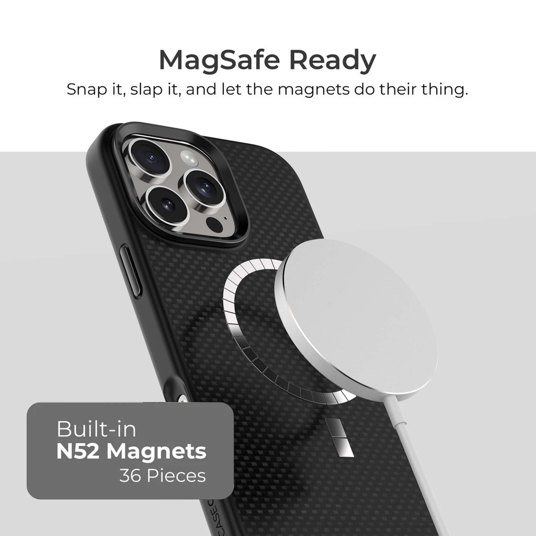 Caseco | Aramid Fiber Weave Pattern iPhone 16 Pro Max - Black | C28D2-51