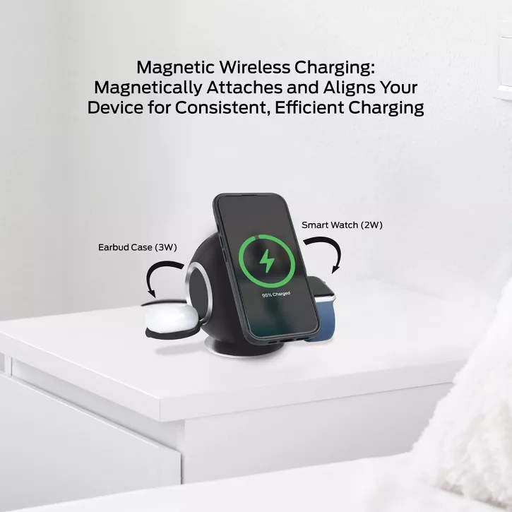 Monster | Desktop Wireless Charging Sphere 10-IN-1 - Black | MWS8-1010-BLK