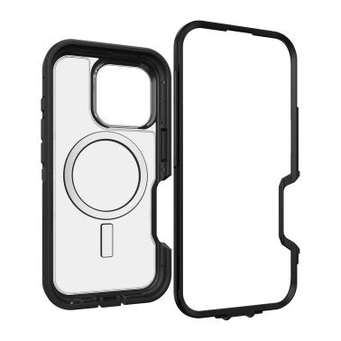 OtterBox | Defender XT Pro w/ MagSafe Series Case iPhone 16 Pro - Clear Black Dark Side | 77-96090