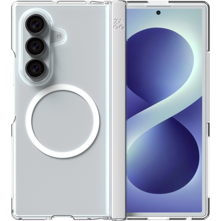ZAGG | Graphene Crystal Palace Snap Case Samsung Galaxy Z Fold 8 Ultra - Clear | 702322531