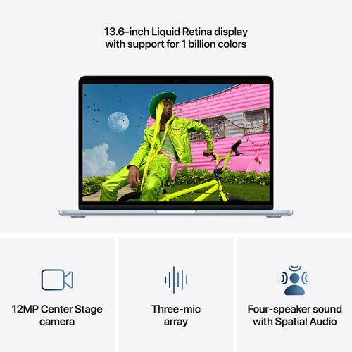 Apple | MacBook Air 13" M5 w/ Touch ID (2026) 16GB / 1TB / SSD English - Sky Blue |