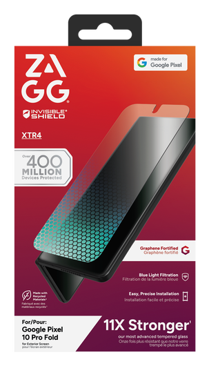 ZAGG | InvisibleShield Glass XTR4 Blue Light Screen Protector for Google Pixel 10 Pro Fold | 200118412