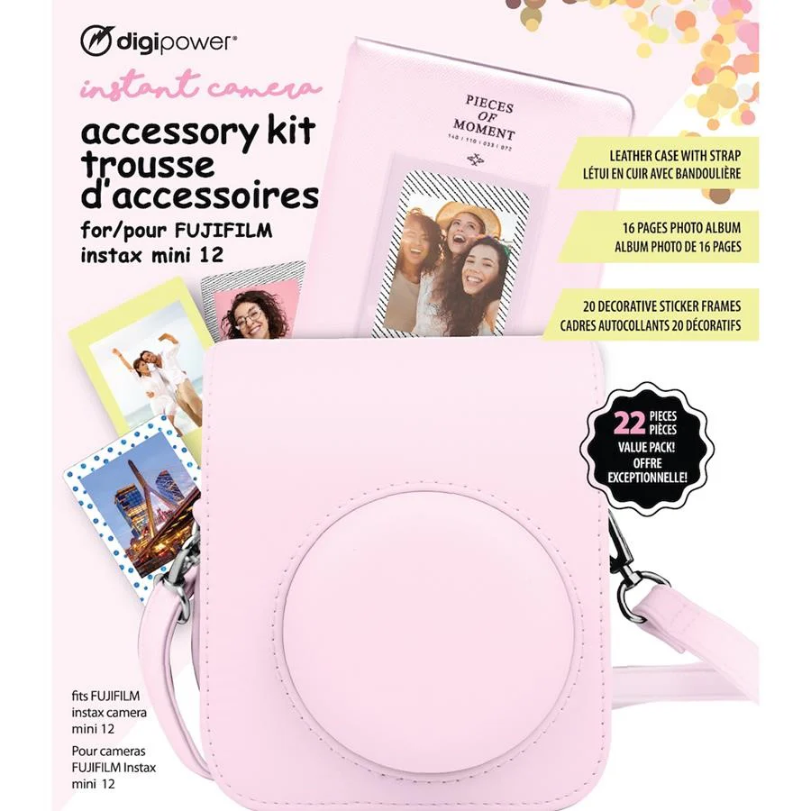 Digipower | Instant Camera Accessory Kit - Pink | DPFJ12PK