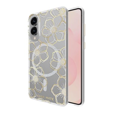 Case-Mate | Floral Gems Case w/Magnets Samsung Galaxy S25 Edge - Gold | CM056856