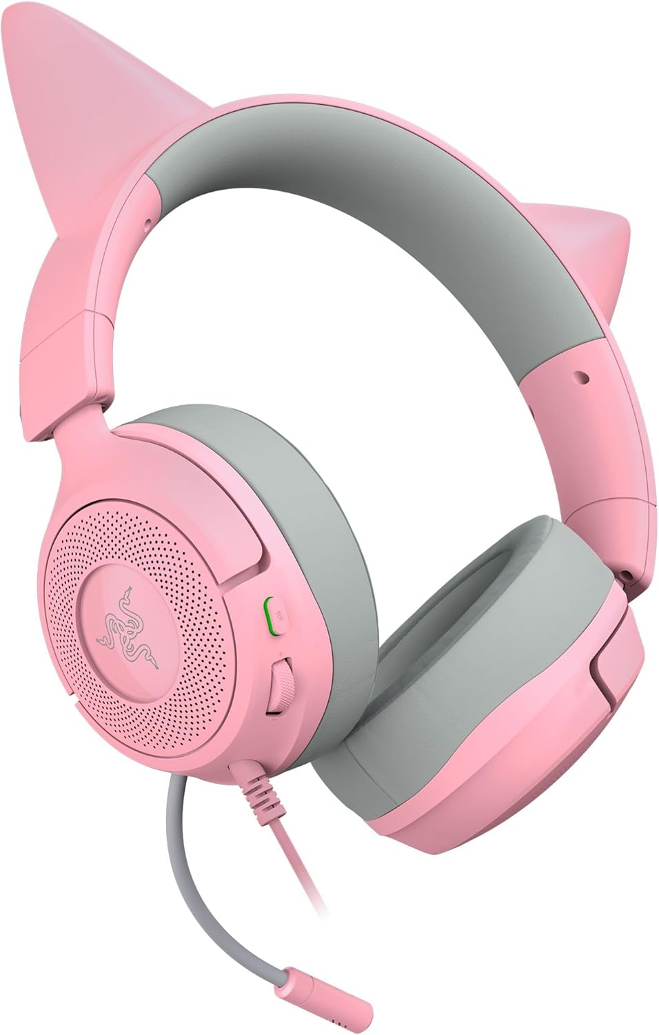 Razer | Kraken Kitty V3 X Wired Over-the-Ear Gaming Headset for PC, PlayStation, Nintendo Switch, Steam Deck, and Smartphone - Quartz | RZ04-05350100-R3U1