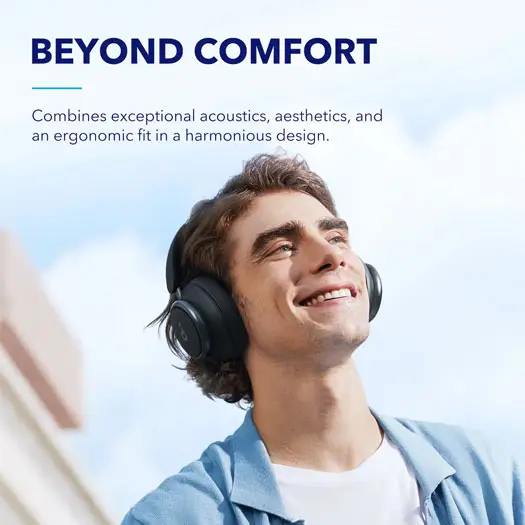 Soundcore by Anker | Space Q45 Over-Ear Noise Cancelling Bluetooth Headphones - Black | A3040Z11-5