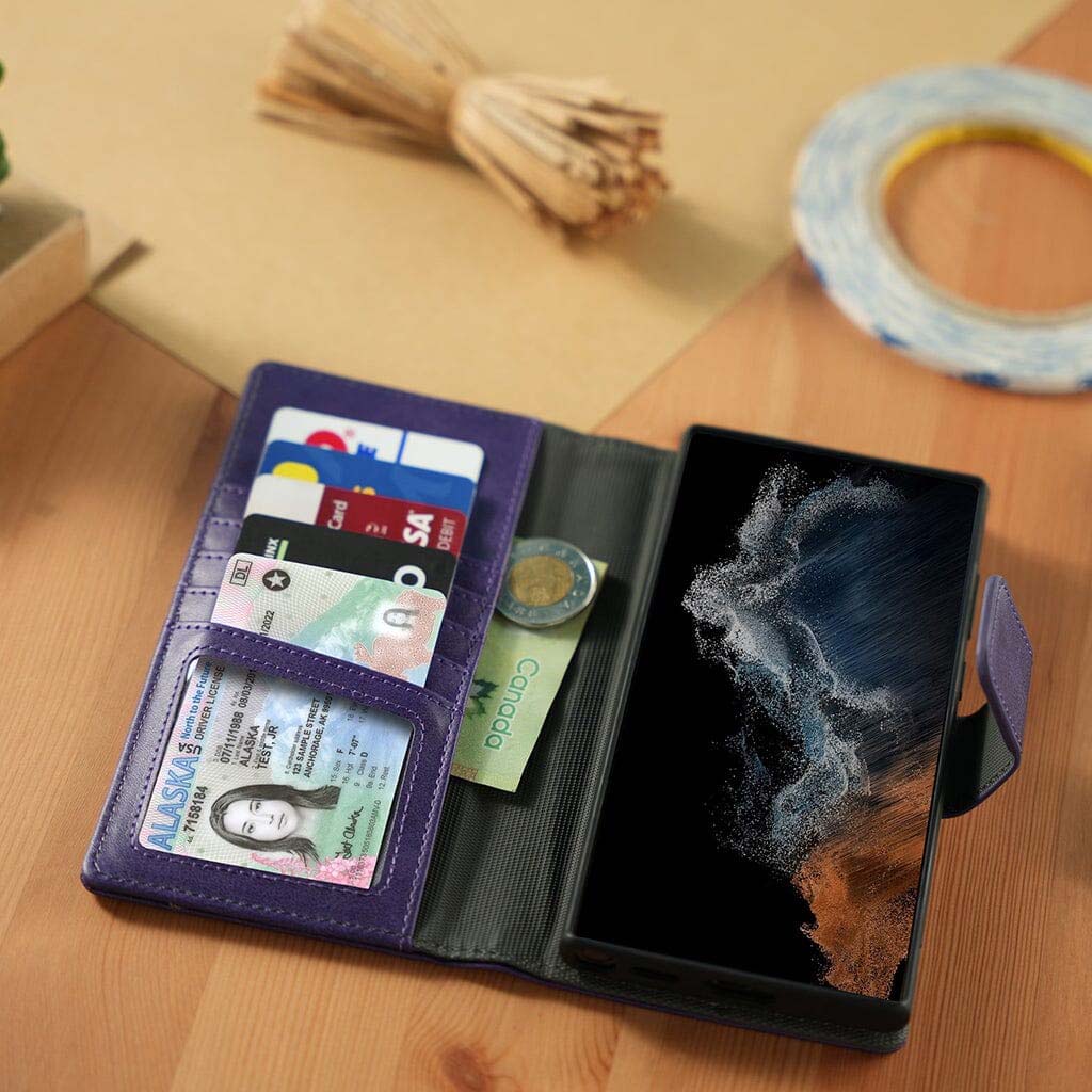 Caseco | 5th Ave MagSafe Wallet Case Samsung Galaxy S24 Ultra - Purple | C31C3-11
