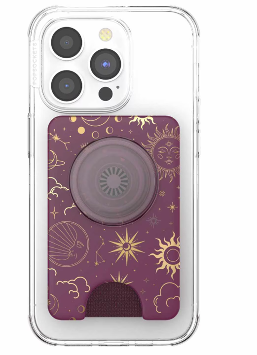Popsockets | PopWallet+ For MagSafe with Adapter Celestial - Mauve | 123-0518