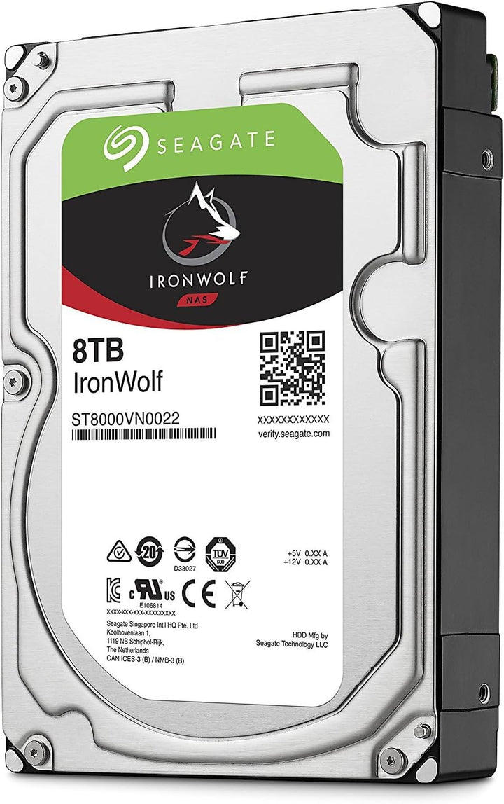 Seagate | IronWolf 8TB 3.5 SATA HDD 7200 256MB | ST8000VN0022