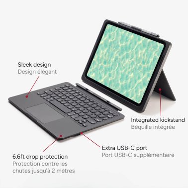 ZAGG | Pro Keys Connect Keyboard iPad (10th Gen) (2022), iPad A16 (2025) - Black | 103418355