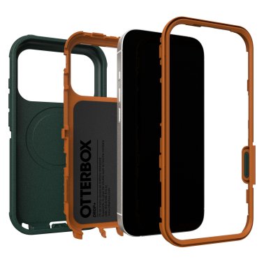 OtterBox | Defender Pro iPhone 17 Pro w/MagSafe + Camera Control Case - Green Intrigue | 77-98427