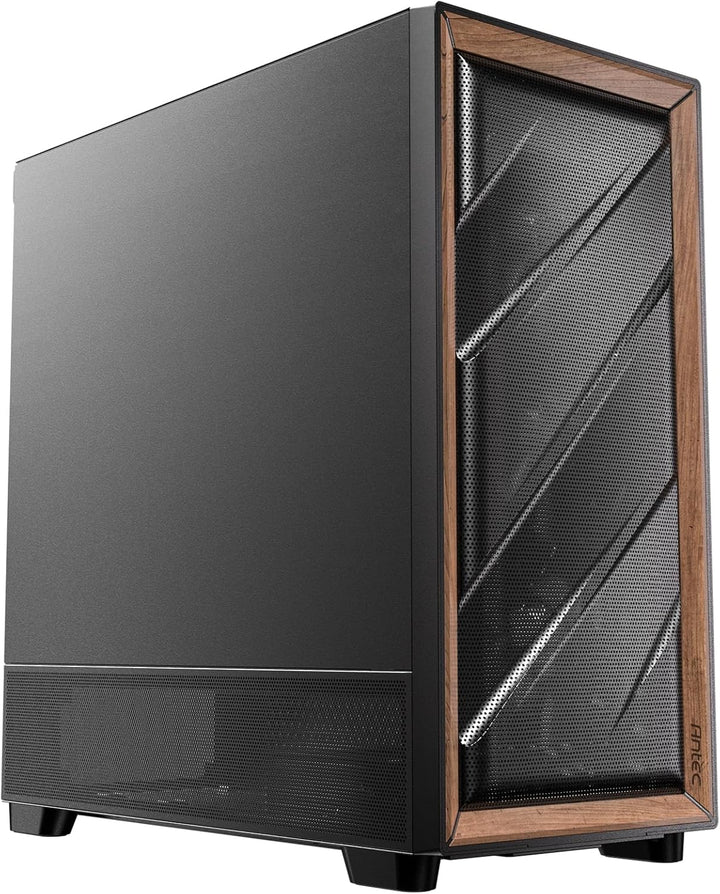 Antec | FLUX Wood 5 x PWM Fans Included High-Airflow Front Panel With Walnut Wood Type-C 420mm Case | FLUX SE