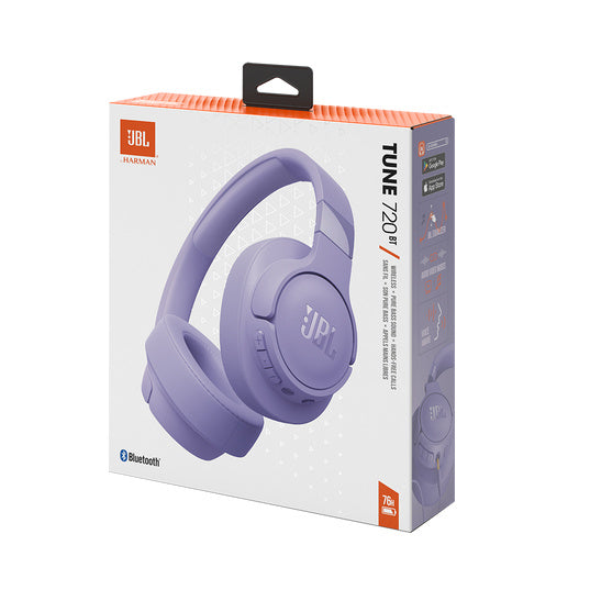 JBL | Tune 720BT Wireless Over-Ear Headphone - Purple | JBLT720BTPURAM