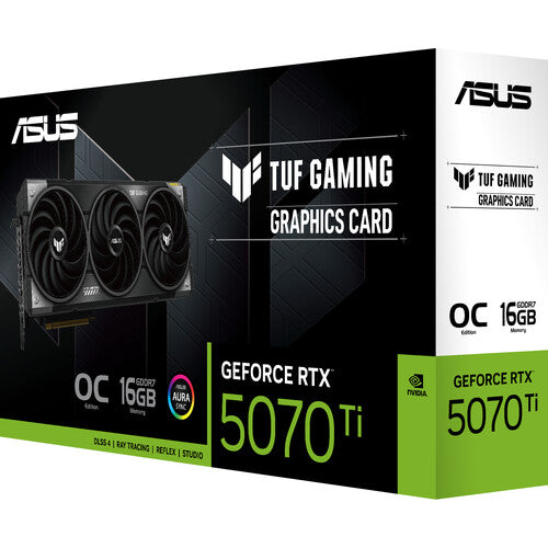 ASUS | Video Card TUF Gaming GeForce RTX 5070 Ti OC 16GB GDDR7 | TUF-RTX5070TI-O16GB