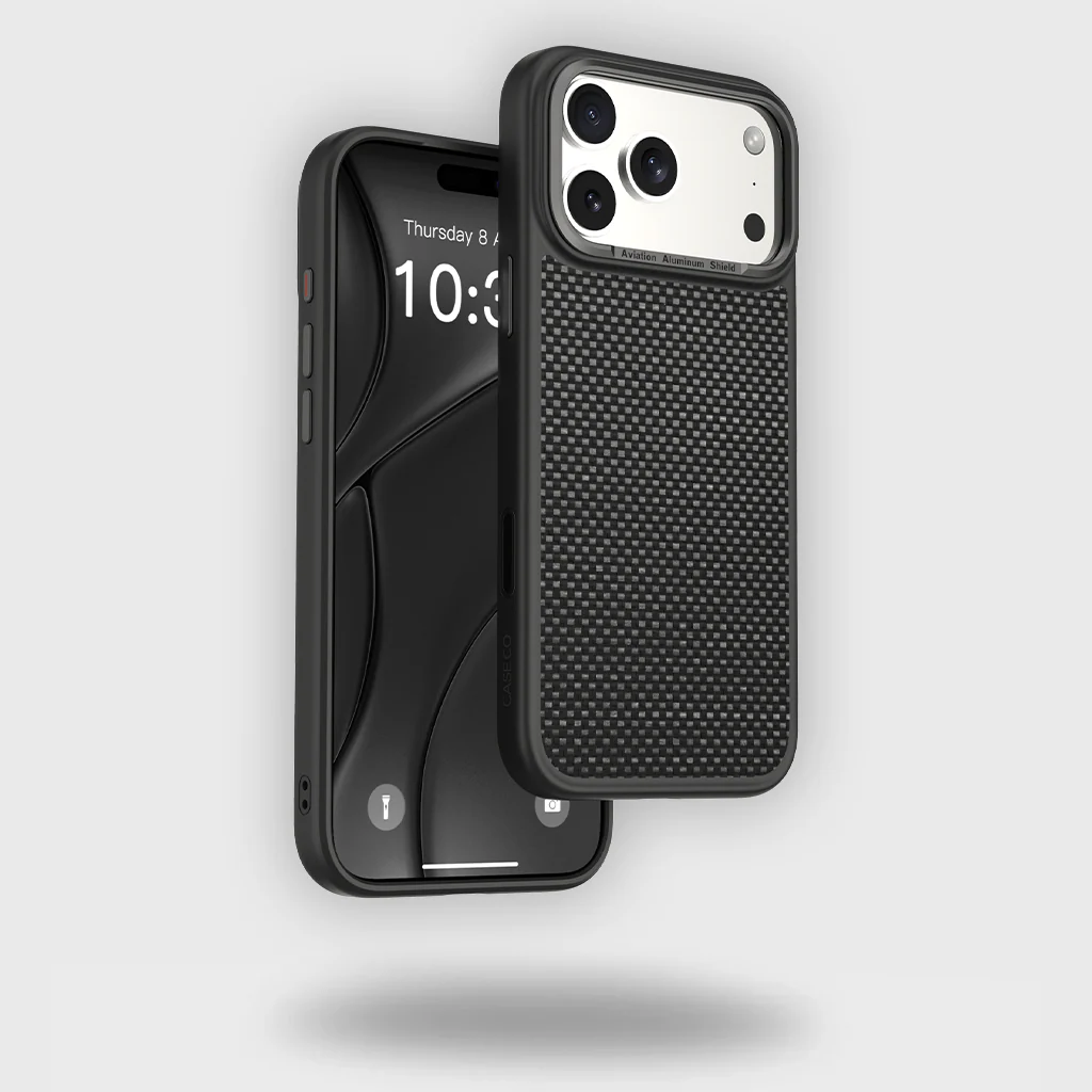 Caseco | Aramid Fiber Weave Pattern iPhone 17 Pro Case - Black | C28E7-51