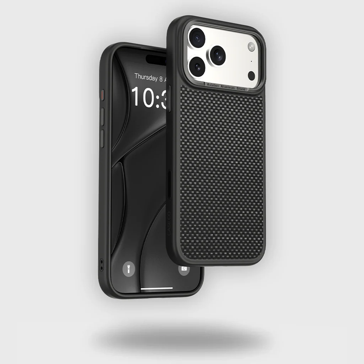 Caseco | Aramid Fiber Weave Pattern iPhone 17 Pro Case - Black | C28E7-51