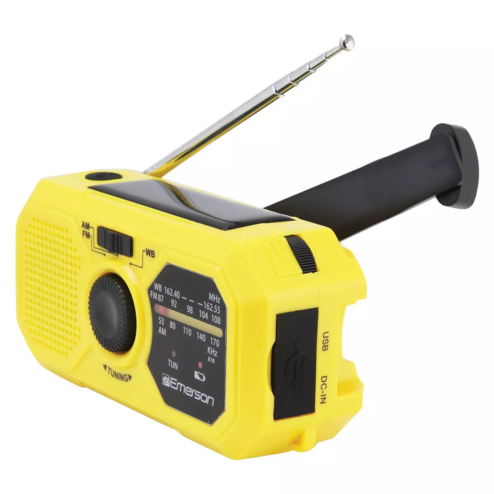 Emerson | Emergency AM/FM Radio with Weather Band and Power Bank | ER-7050