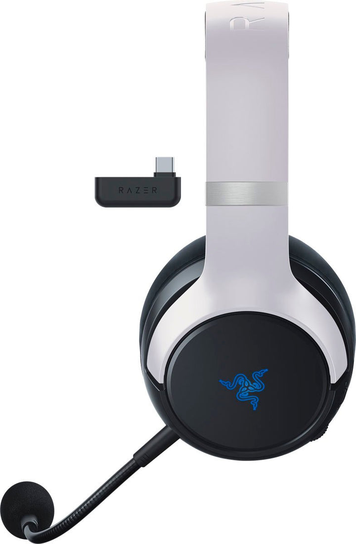 Razer | Razer Kaira Pro Dual Wireless Gaming Headset for PS5, PS4, PC, and Switch - White | RZ04-04030100-R3U1