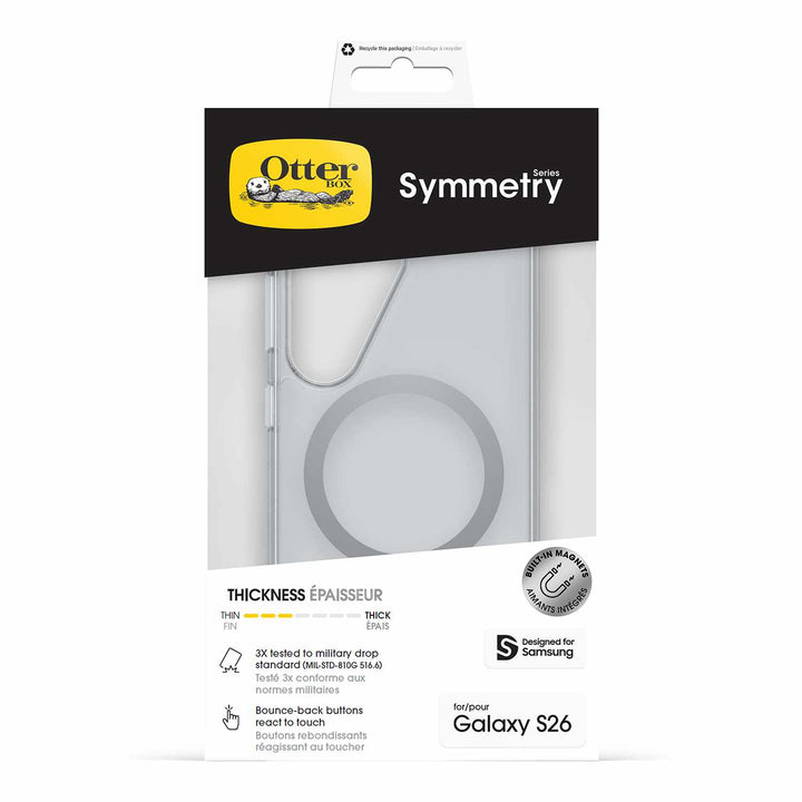 OtterBox | Symmetry Clear w/Magnets Case Samsung Galaxy S26 - Clear | 77-000067