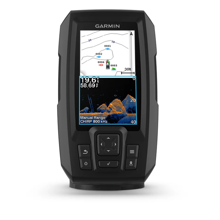 Garmin | Striker Vivid 4cv 4" Display Fishfinder with GT20-TM Transducer and GPS | CE010-02550-01