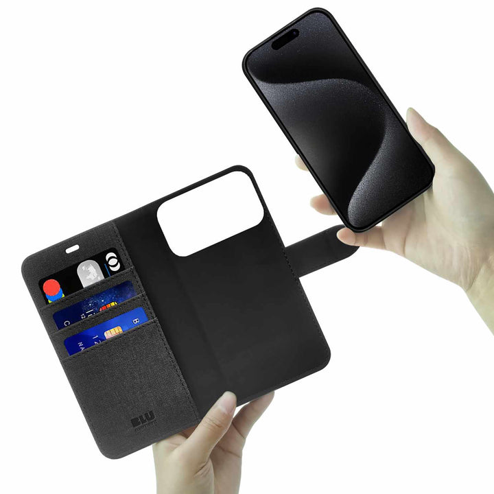 Blu Element | Folio 2-in-1 MagSafe iPhone 17 Pro Max Case - Black | BEFMS17B6