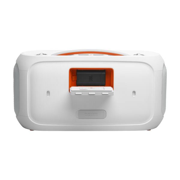 JBL | Partybox On-the-Go 2 Portable Party Speaker - White | JBLPBOTG2PLWAM