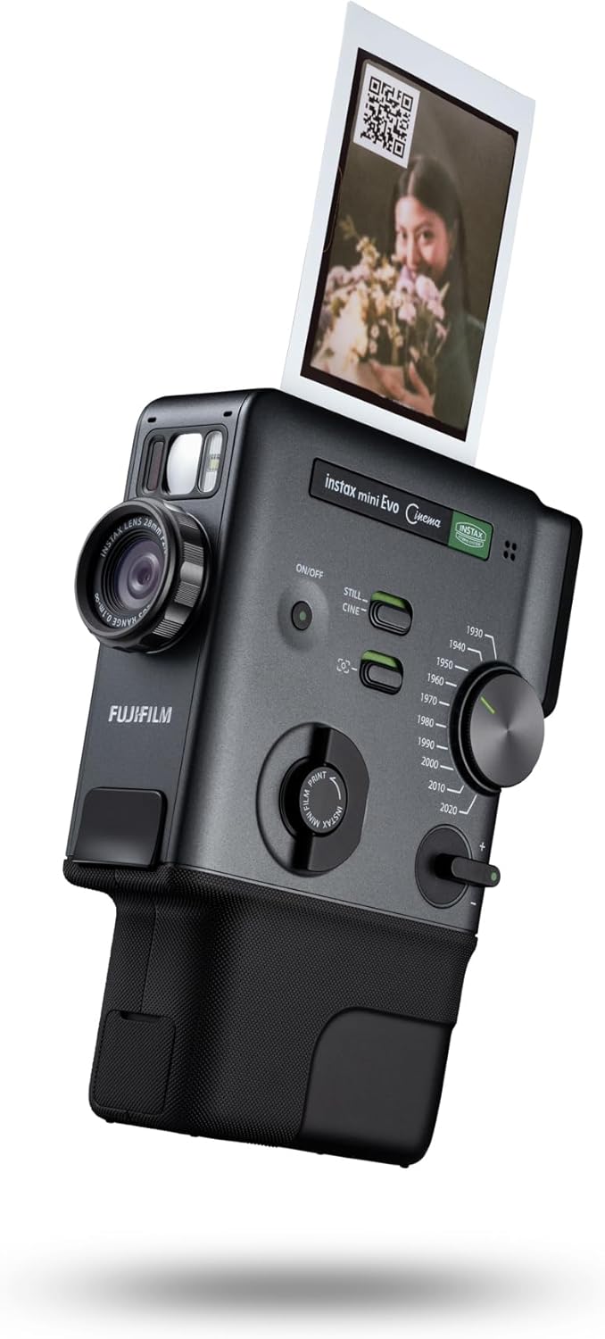 Fujifilm | Instax Mini Evo Cinema Hybrid Instant Camera - Black | B0GF37VTC1