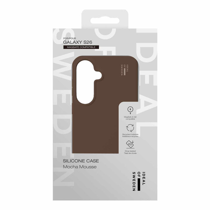 Ideal of Sweden | Silicone Case w/Magnets for Samsung Galaxy S26 - Mocha Mousse | IDSICMSS26PR562