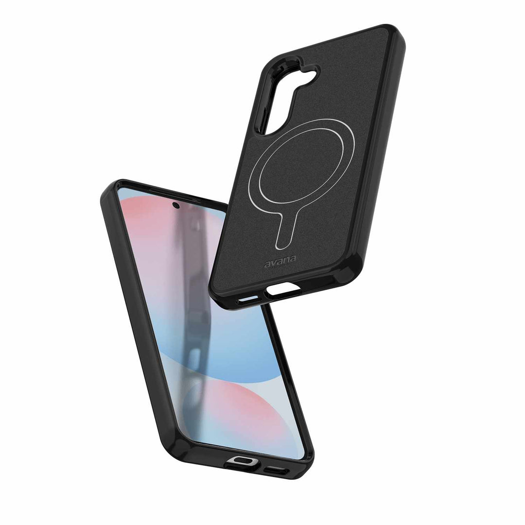 Avana | Case w/Magnets for Samsung Galaxy S25 FE -  Black Ice | SG5F-AVMBK-BLCK