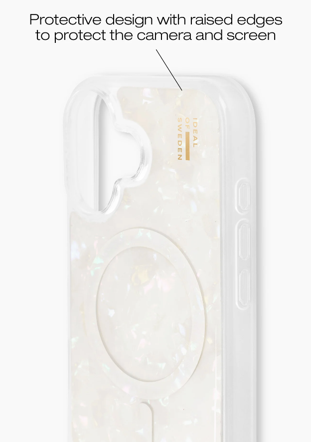 Ideal of Sweden | Pearlized Case MagSafe iPhone 16 - White | 120-8770