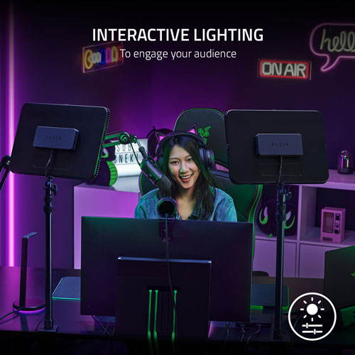 Razer | Key Light Chroma All-in-One Lighting Kit for Streaming | RZ19-04120100-R3U1