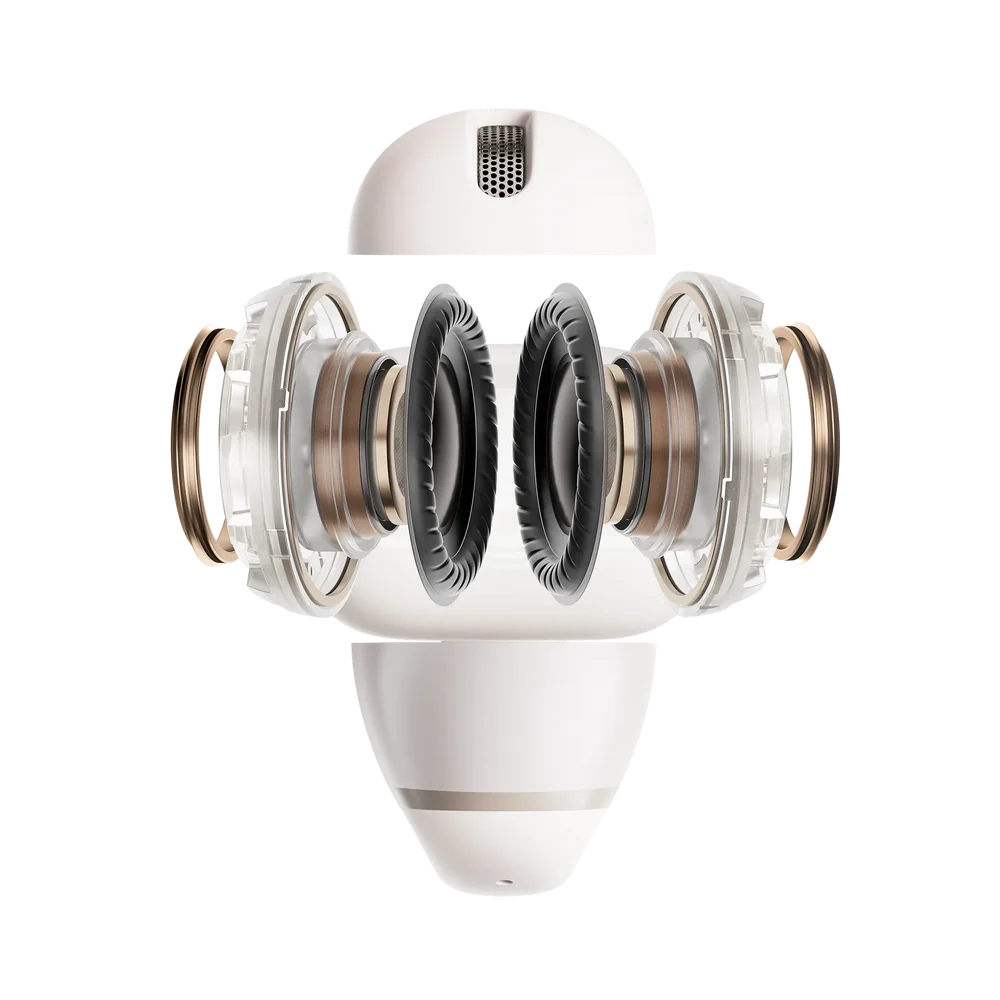 Shokz | OpenDots 2 Open-Ear True Wireless Earbuds - White | E320-ST-WT-CA-326