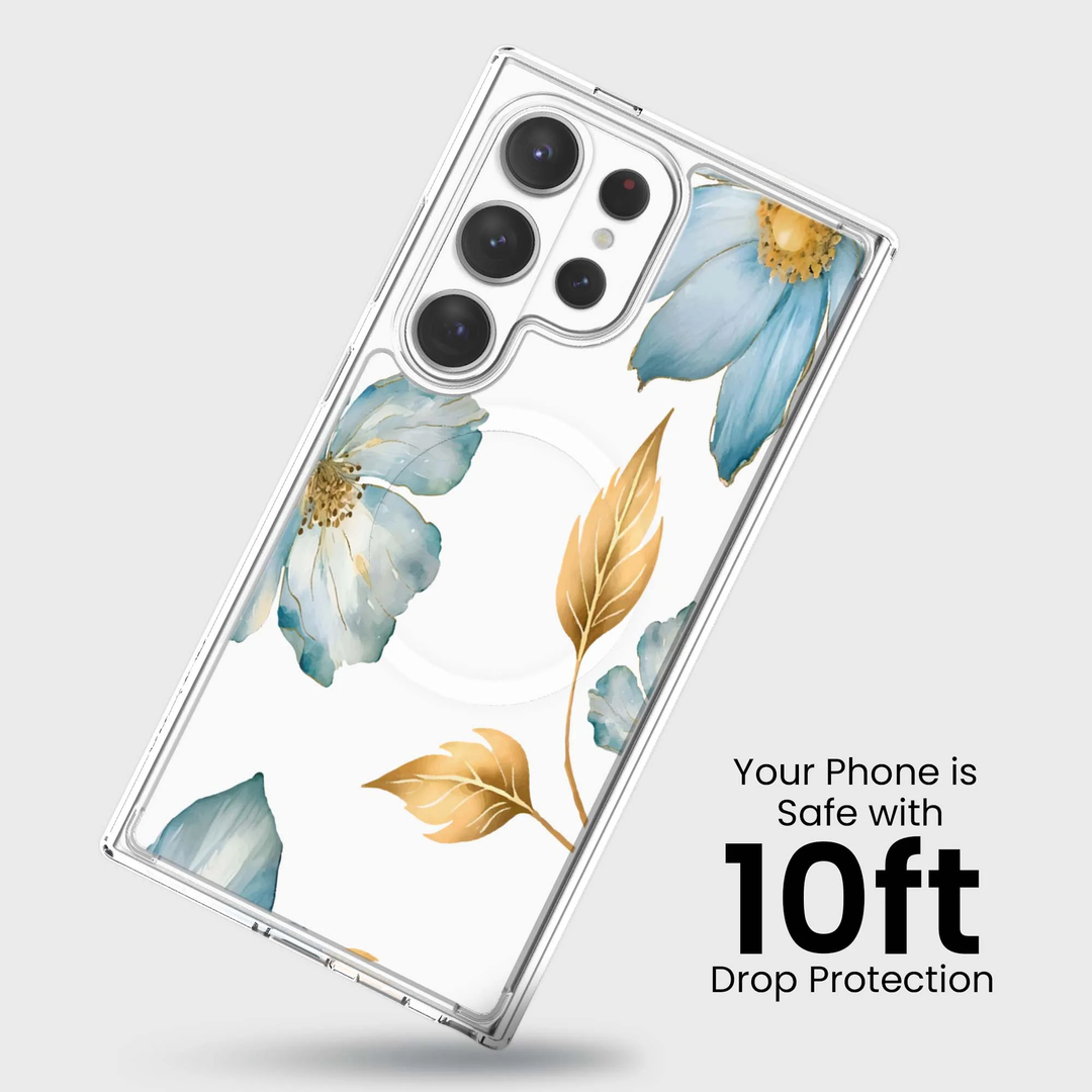 Caseco | Case for Samsung S26 Ultra -  Blue Wildflower | ED24F4-BW